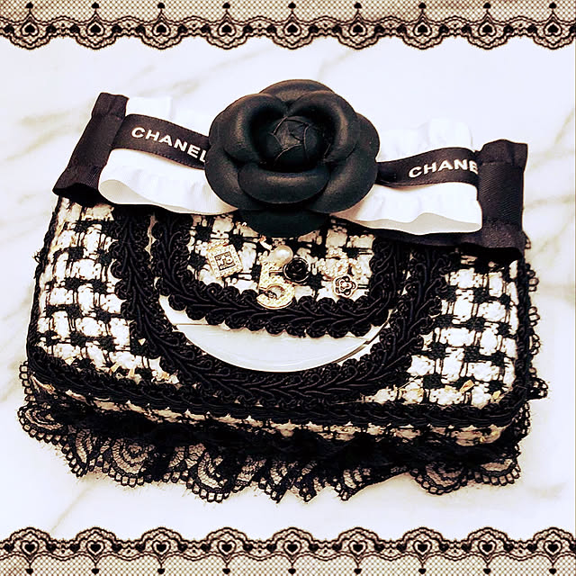 カメリアをつけてみました♡/ウエットティッシュカバー/CHANEL風/CHANEL風なパーツ達❤︎/インテリア雑貨...などのインテリア実例 - 2019-09-16 03:43:51