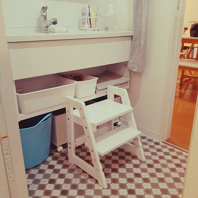 バス/トイレ/こどもと暮らす。/マンション暮らし/狭いなりに工夫/片付けやすい...などのインテリア実例 - 2020-03-31 06:11:29