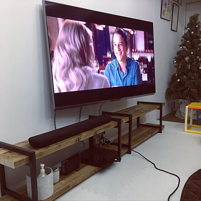 テレビボードDIY/テレビボード/ツリー/ナチュラル/シンプルインテリア...などのインテリア実例 - 2019-12-19 12:26:09
