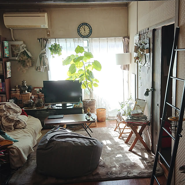 部屋全体/観葉植物/アンティーク/照明/カフェ風のインテリア実例 - 2021-01-04 12:33:37