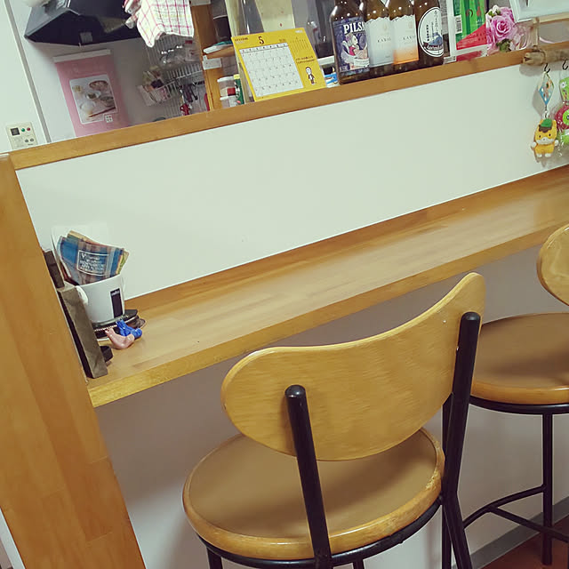 リビング/カウンターチェアは中古。/カフェ風のインテリア実例 - 2020-08-11 08:28:29