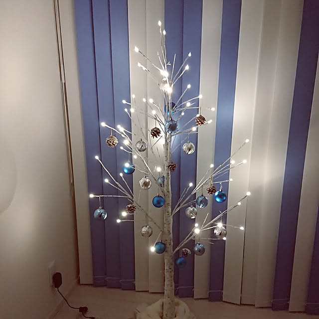 maenagiの-クリスマスツリー オーナメント 飾り 白樺 シラカバ ツリー 用 150cm セット 選べる 松ぼっくり おしゃれ 送料無料 cm20e deal2111の家具・インテリア写真