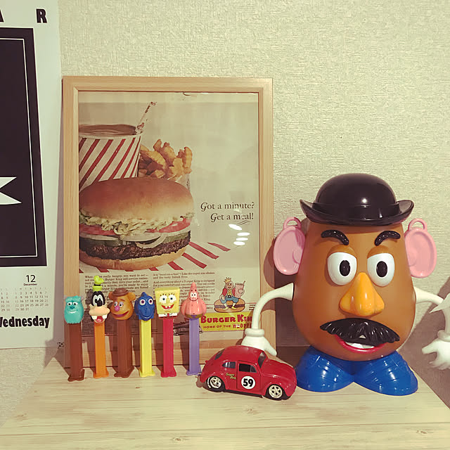 PEZ/ミスターポテトヘッド/ポテトヘッド/ハンバーガー/アメリカン雑貨...などのインテリア実例 - 2019-04-27 12:50:17