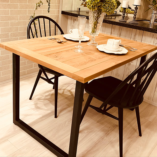 無垢の家具/ナチュラル/カフェ風/ハンドメイド/観葉植物...などのインテリア実例 - 2020-06-12 16:21:59