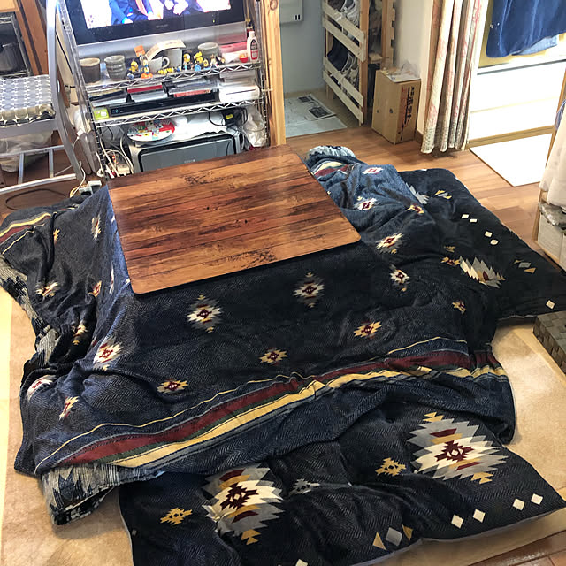 古いコタツ/ニトリ/コタツ/DIY/ダイソー...などのインテリア実例 - 2019-01-01 21:34:55
