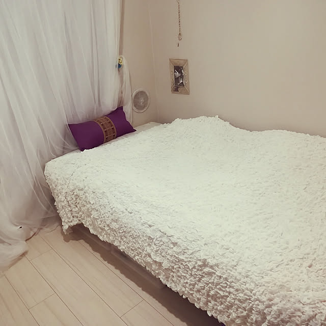 chisaのイケア(IKEA)-イケア(IKEA) 毛布 ホワイト 130x170㎝ 601.738.56の家具・インテリア写真