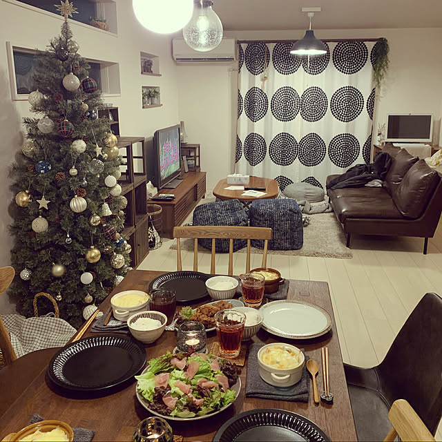 クリスマスツリー/クリスマス/初投稿/部屋全体のインテリア実例 - 2019-12-25 01:26:51