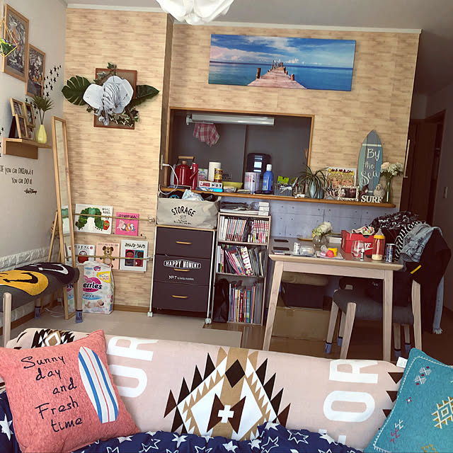 部屋全体/100均/DIY/ダイソー/ニトリ...などのインテリア実例 - 2018-04-05 13:17:29