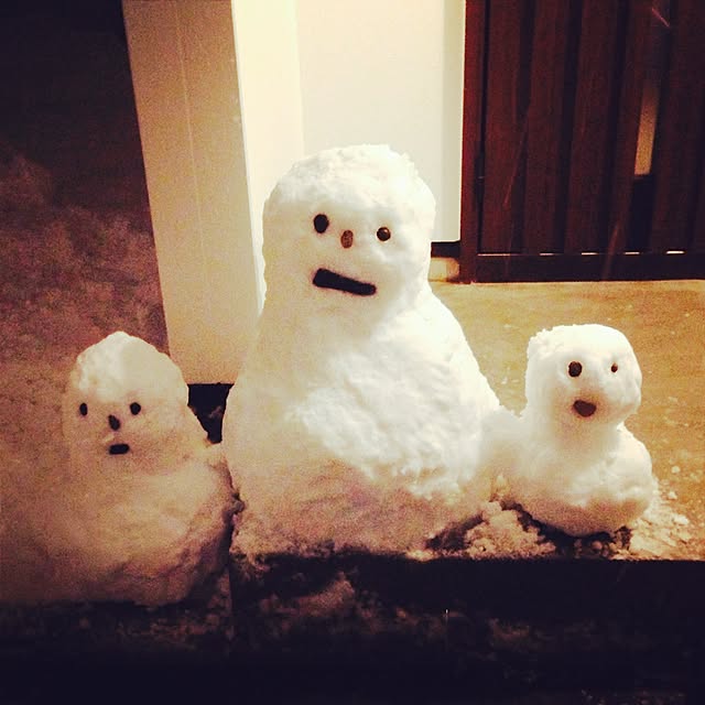 玄関/入り口/ほっこり/こどもと暮らす。/雪かき地獄からの現実逃避/雪だるま...などのインテリア実例 - 2015-12-18 09:50:32