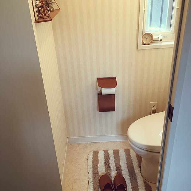 Miwaのカーム-calmland ペーパーホルダーカバー トイレタリー レザー ベージュ TWR-2827の家具・インテリア写真