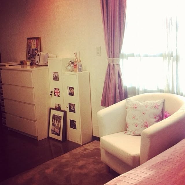 部屋全体/白/ピンクのインテリア実例 - 2012-10-24 23:27:41