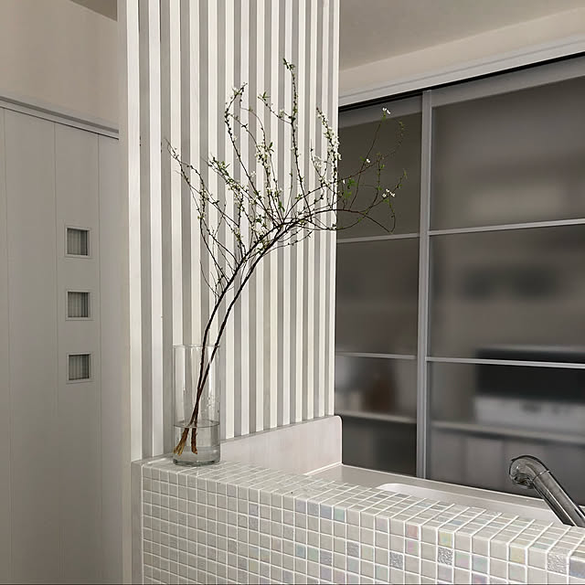 観葉植物/一階/真っ白なお家/モノトーンインテリア/グレー、白大好き...などのインテリア実例 - 2021-02-12 01:26:51