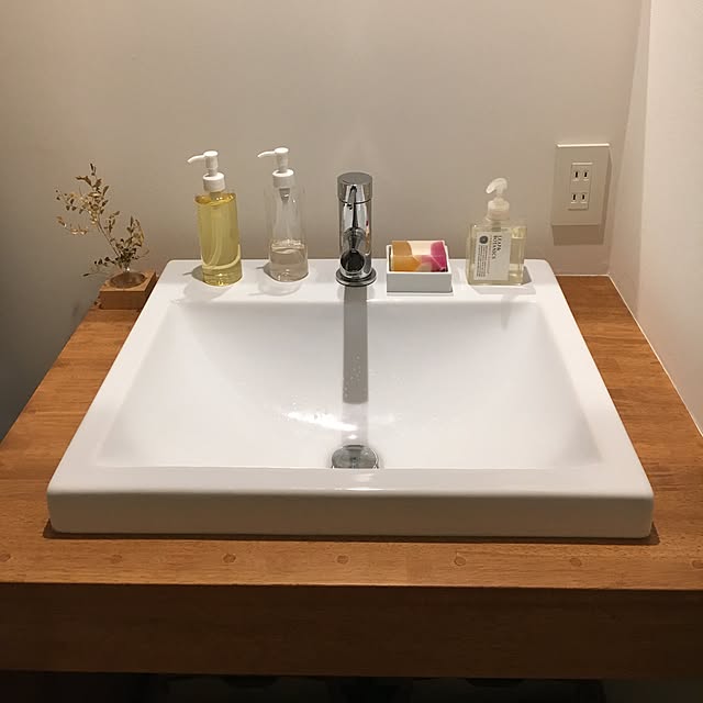 バス/トイレ/造作洗面台/leaf&botanics/ドライフラワー/JIMBO...などのインテリア実例 - 2016-10-18 21:46:40