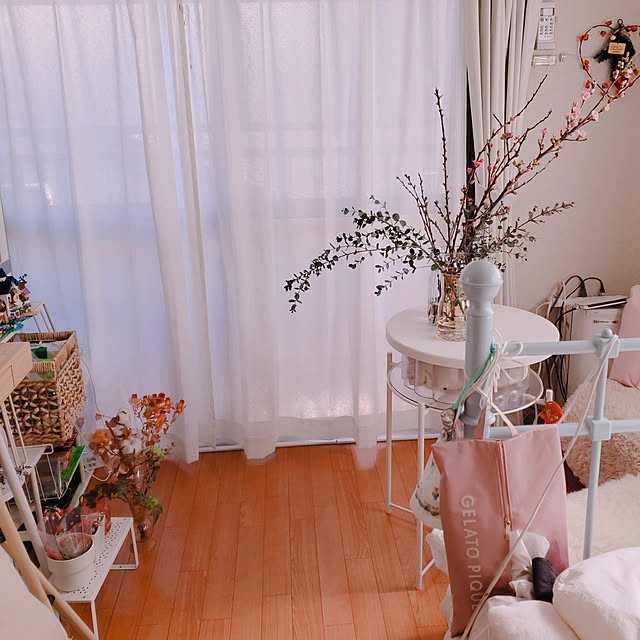 部屋全体/homesweethome/ドライフラワー/女子部屋/せまい部屋...などのインテリア実例 - 2022-02-28 19:55:35