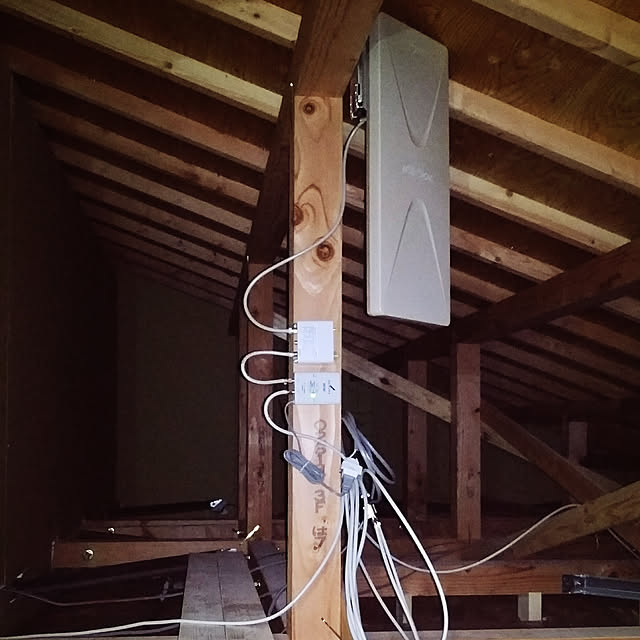 壁/天井/初投稿/アンテナ/屋根裏/木造2階建てのインテリア実例 - 2019-01-12 19:05:10