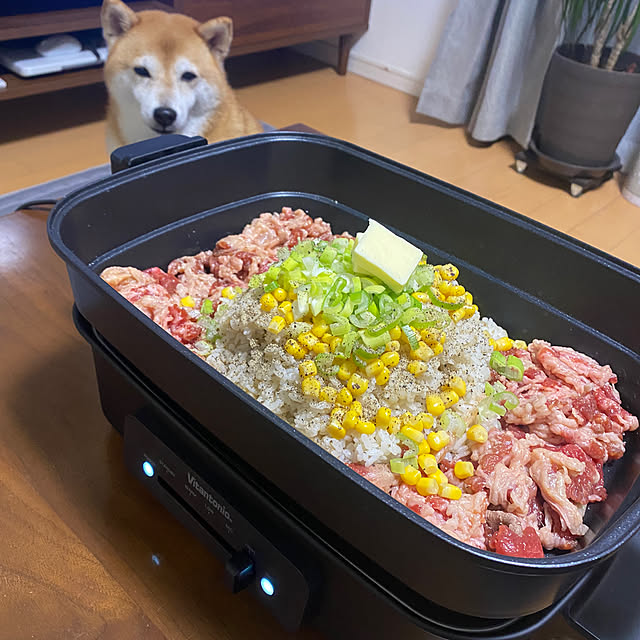 電気鍋/簡単料理/ペッパーランチ風/ホットプレート料理/ビタントニオホットプレート...などのインテリア実例 - 2023-10-19 21:09:16