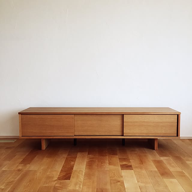 無印良品 オーク材AVラック薄型(引戸)・幅150cm - 通販 無印良品 オーク材AVラック薄型(引戸)・幅150cm - 通販