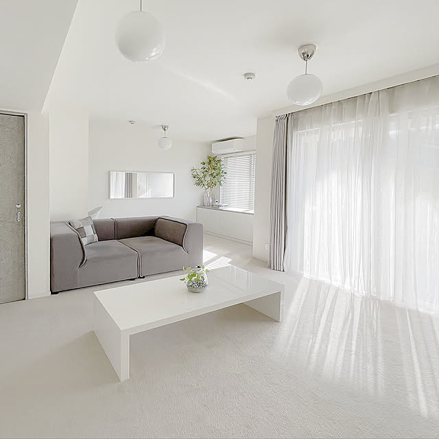 お部屋を広く見せる工夫/部屋全体/モノトーン/シンプルモダン/シンプルライフ...などのインテリア実例 - 2024-12-03 10:00:29