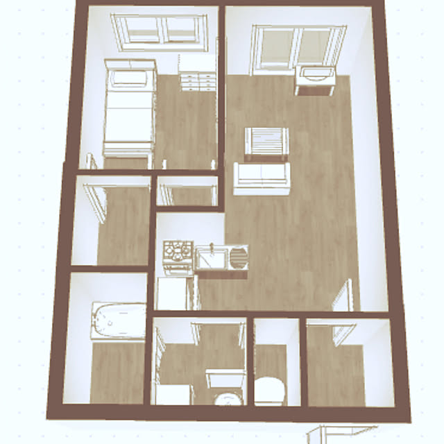 部屋全体のインテリア実例 - 2022-01-30 10:59:35