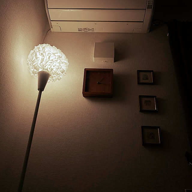 ベッド周り/フロアスタンド　IKEA/フロアスタンド IKEA/フロアスタンドライトdiy/フロアスタンドライトLED...などのインテリア実例 - 2025-02-24 01:15:15