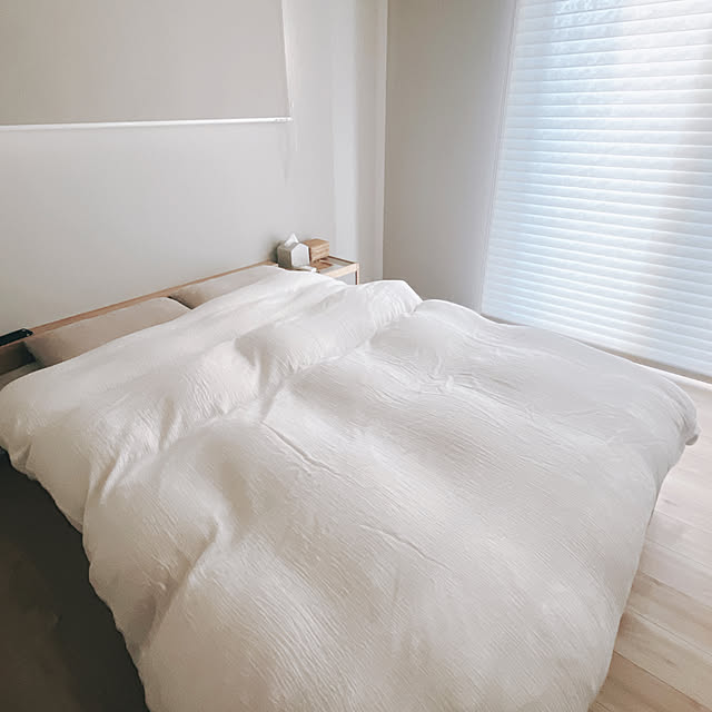 ベッド周り/ネスナ　サイドテーブル/IKEA/hanari/ニチベイha.na.ri...などのインテリア実例 - 2024-10-22 09:10:53