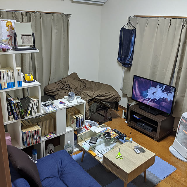部屋全体/100均/ダイソー/IKEA/一人暮らし...などのインテリア実例 - 2019-12-14 22:59:21