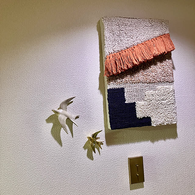 玄関/入り口/貼るだけスイッチ/鳥/アスプルンド/ウォールアート　壁掛け...などのインテリア実例 - 2024-09-02 16:21:27