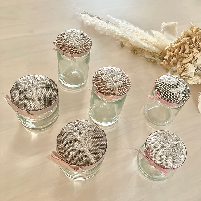 魅せる収納/見せる収納/小物収納/あきびんリメイク/わたしのハンドメイド 秋...などのインテリア実例 - 2020-11-18 11:19:02