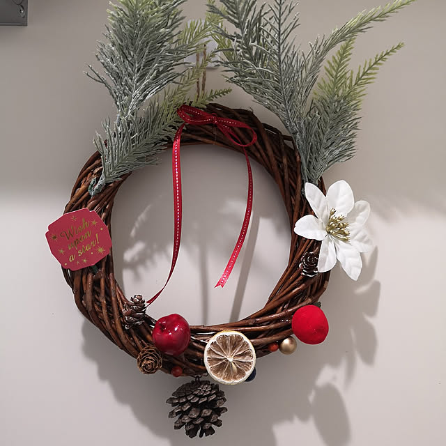 玄関/入り口/クリスマス/カフェ風のインテリア実例 - 2021-12-23 13:24:24