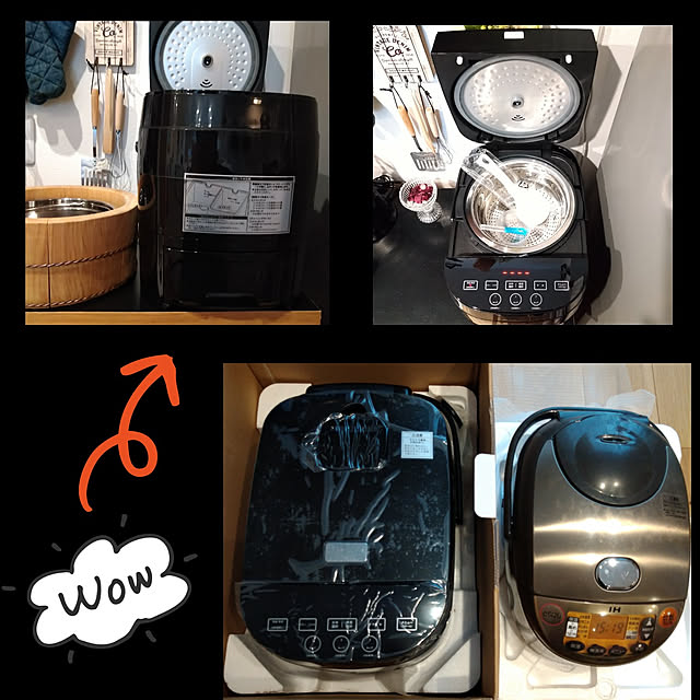 corocoro2525のヒロコーポレーション-ヒロコーポレーション 炊飯器 5合炊き マイコン式 HTC-001BK ブラック 管理No. 4562351045483の家具・インテリア写真
