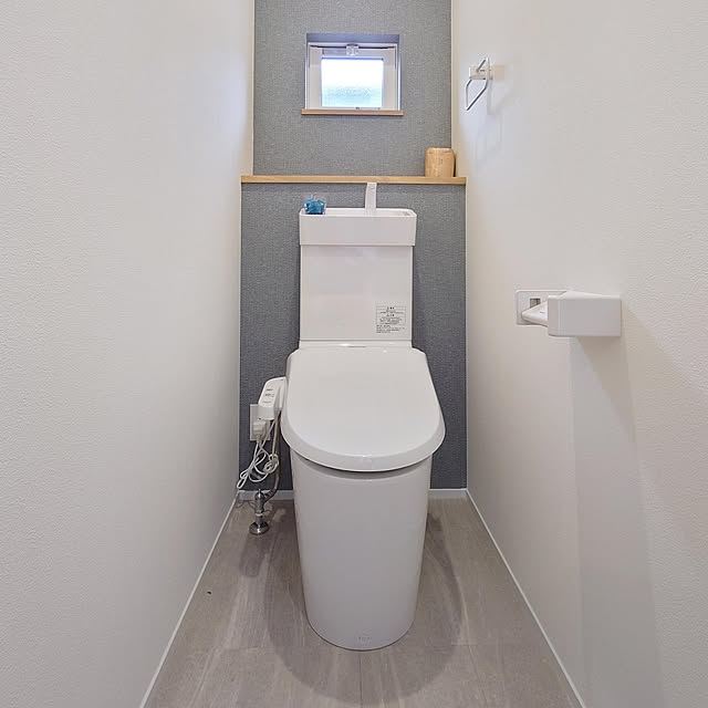 アクセントクロス/パナソニック/くすみブルー/バス/トイレのインテリア実例 - 2023-02-06 17:37:17