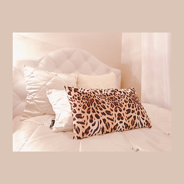 ベッド周り/leopard/大人可愛い/ヒョウ柄/レオパード...などのインテリア実例 - 2017-10-15 20:54:23