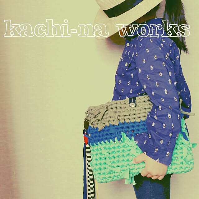 ベッド周り/KACHI-NA WORKS/裂き編み/タッセル/裂き編みBAG...などのインテリア実例 - 2015-03-24 16:19:06