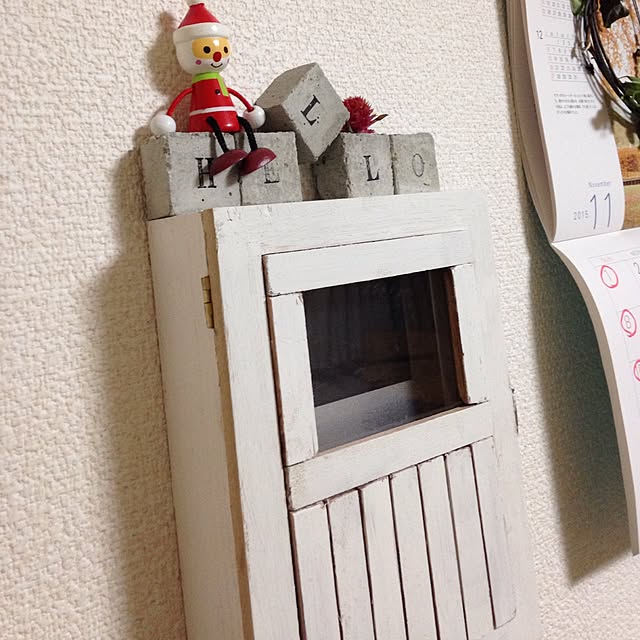 部屋全体/インターフォンカバー/DIY/100均/海辺百貨店...などのインテリア実例 - 2015-11-16 21:01:35