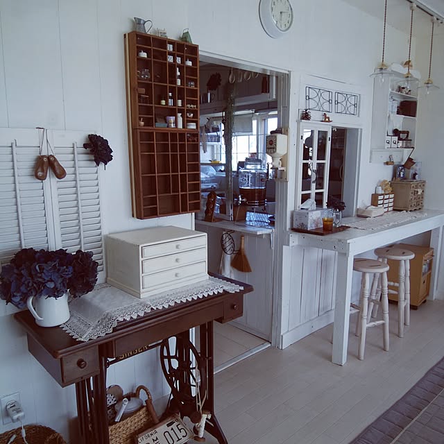 DIY 足踏みミシンのインテリア・手作りの実例 | RoomClip DIY 足踏みミシンのインテリア・手作りの実例 | RoomClip