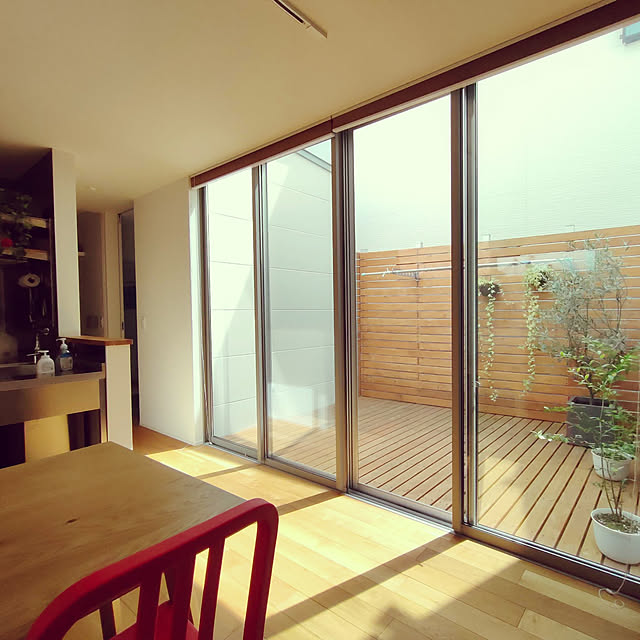 部屋全体/日の光/28坪の家/オーク無垢床/はにかむスクリーンのインテリア実例 - 2022-05-25 14:30:01