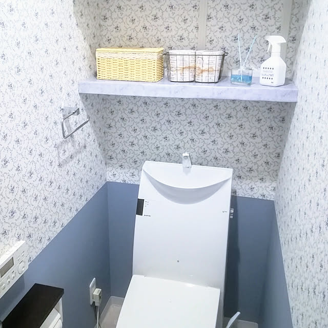 バス/トイレ/コレ、DIYしたよ！/トイレの壁/トイレのインテリア/トイレの棚...などのインテリア実例 - 2021-05-30 20:07:47