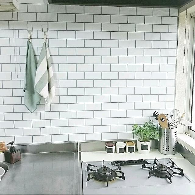 キッチン/賃貸でも諦めない！/リノベーション/シンプル/植物のある暮らし...などのインテリア実例 - 2017-06-07 15:37:37