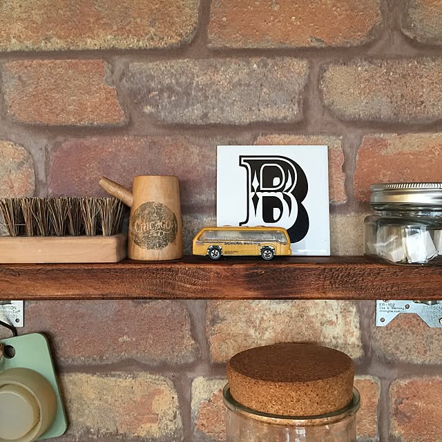 キッチン/壁紙/キッチンDIY/vintage/ミニカー...などのインテリア実例 - 2017-01-11 02:07:19