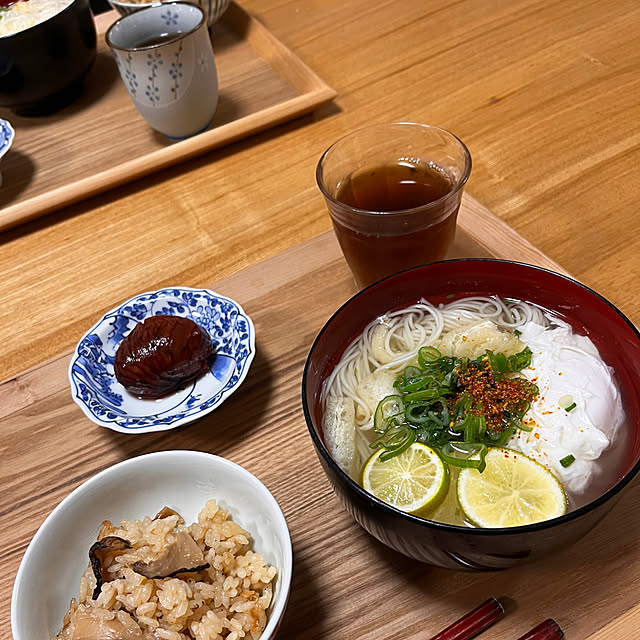 キッチン/秋の味覚を食す/すだちにゅうめん/休日の昼食/秋の味覚...などのインテリア実例 - 2023-10-01 12:44:25