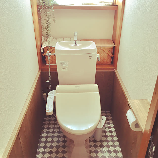 賃貸でも楽しく♪/観葉植物/DIY/バス/トイレのインテリア実例 - 2022-06-14 16:19:27