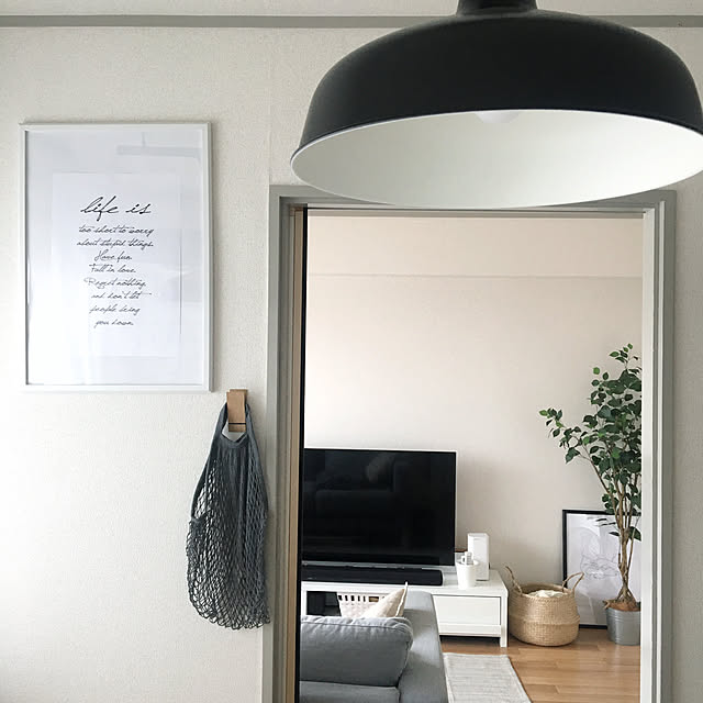 海外インテリアに憧れる/シンプル/ダイソー/白のチカラ/H&M HOME...などのインテリア実例 - 2020-09-19 18:03:28