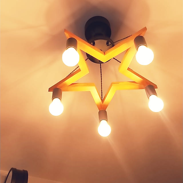 壁/天井/IKEA/エジソン電球LED/グレーが好き/星が好き...などのインテリア実例 - 2020-12-08 11:55:42