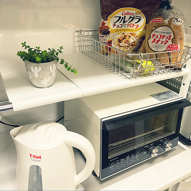 レンジラック/無印良品/観葉植物/緑のある生活/キッチン...などのインテリア実例 - 2021-01-26 17:35:53