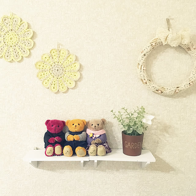 棚/マーガレットモチーフ/ナチュラルインテリア/シンプルライフ/建売...などのインテリア実例 - 2018-01-22 17:15:05