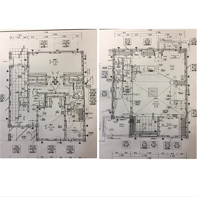 部屋全体/通り土間風/図面/2階リビング/マイホーム建築中...などのインテリア実例 - 2017-04-22 22:29:45