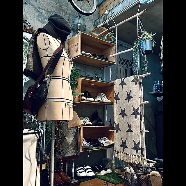 玄関/入り口/DIY/カフェ風/観葉植物/古道具のある暮らし...などのインテリア実例 - 2023-05-05 14:24:49