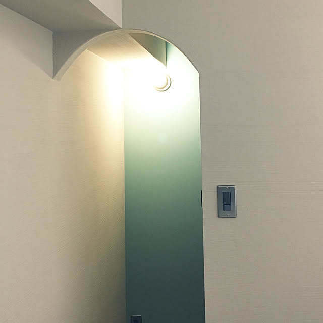 壁/天井/#ティファニーブルー/#アクセントウォール/#アーチ/初投稿...などのインテリア実例 - 2018-01-15 00:14:17
