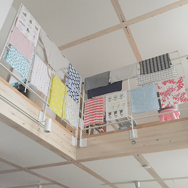 吹抜け/物干し竿/無印良品の家/壁/天井のインテリア実例 - 2019-04-05 22:50:58