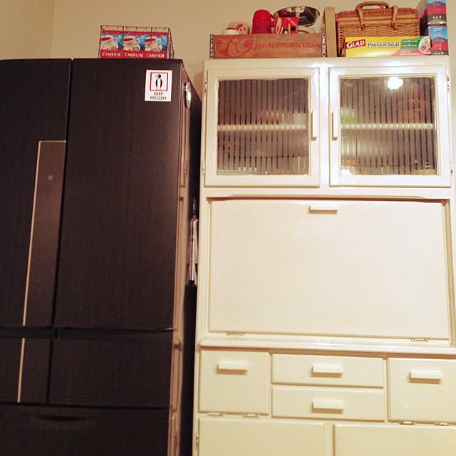 キッチン/アンティーク/食器棚/ウッドボックス/バスケット...などのインテリア実例 - 2015-01-18 21:40:53